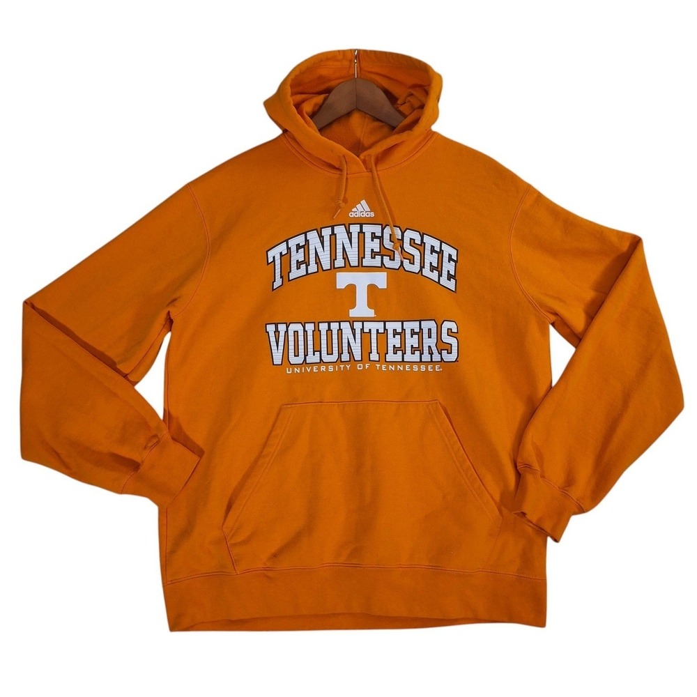 Adidas Tennessee Volunteers Hoodie Mens Large Orange University of Tennessee